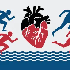 Le cœur bat au rythme des coureurs, symbolisant le top 10 des sports les plus cardio.