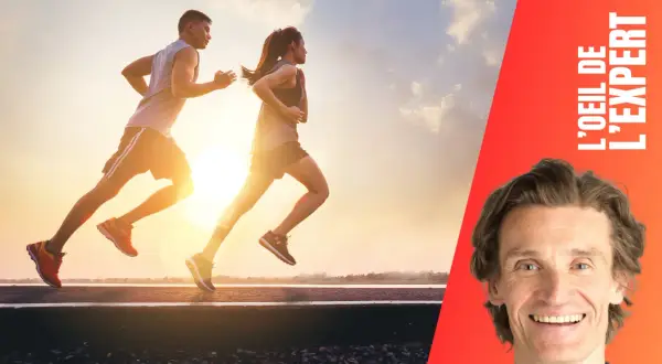 Deux coureurs s'entraînent au lever du soleil. Découvrez comment améliorer sa VO2 max avec l'œil de l'expert.