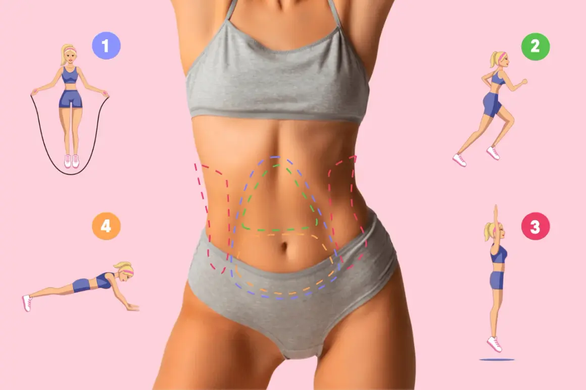 Découvrez quel sport pour perdre du ventre : corde à sauter, course, jumping jacks et planche.