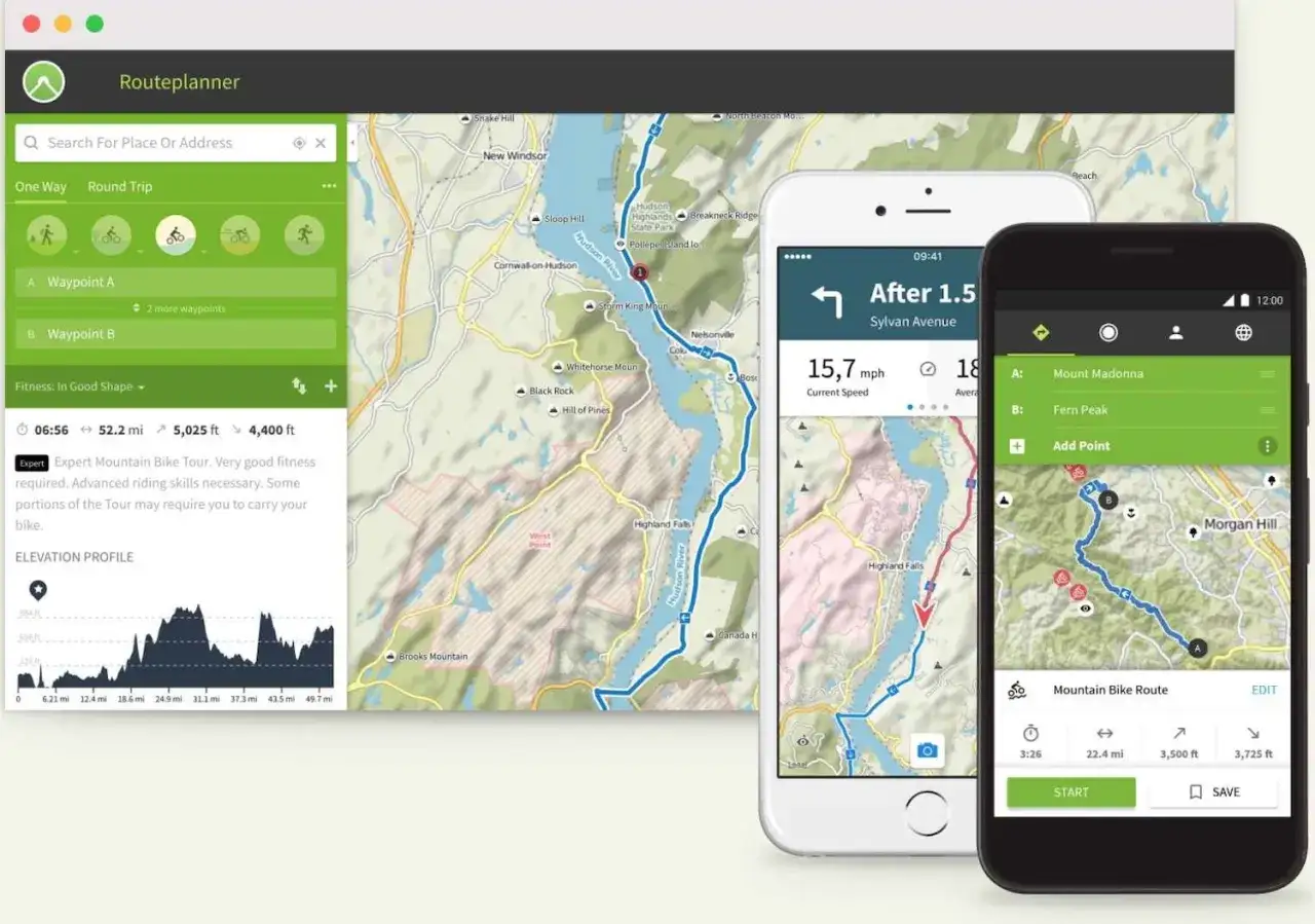Planifiez votre prochaine aventure &agrave; v&eacute;lo avec komoot et Strava. Visualisez votre itin&eacute;raire, votre profil d'&eacute;l&eacute;vation et vos statistiques.